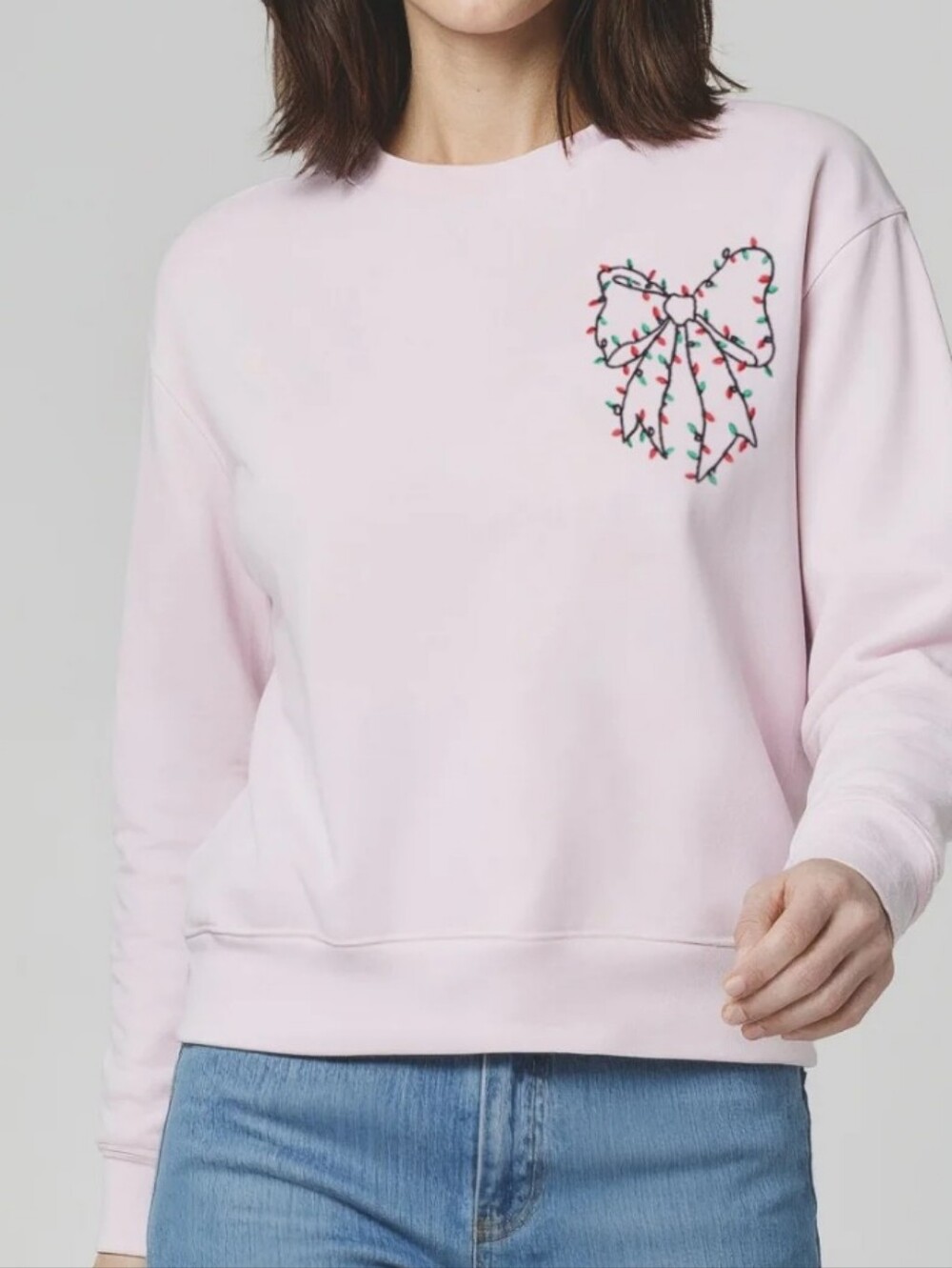 Wildfox Women's Christmas Bow Charlie Sweater-Large